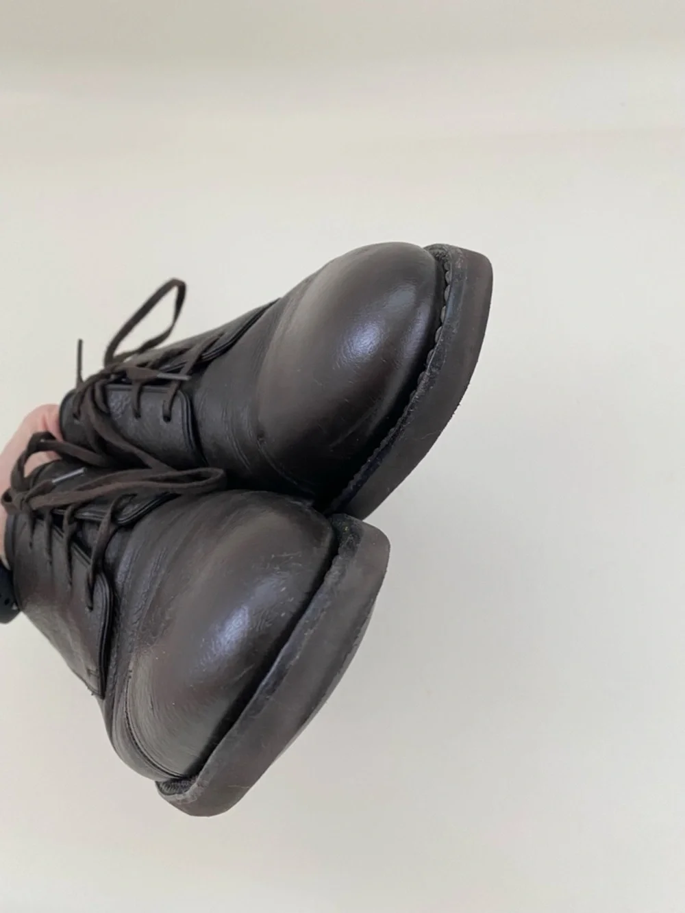 Bally Black Leather Cap-Toe Derby Shoes